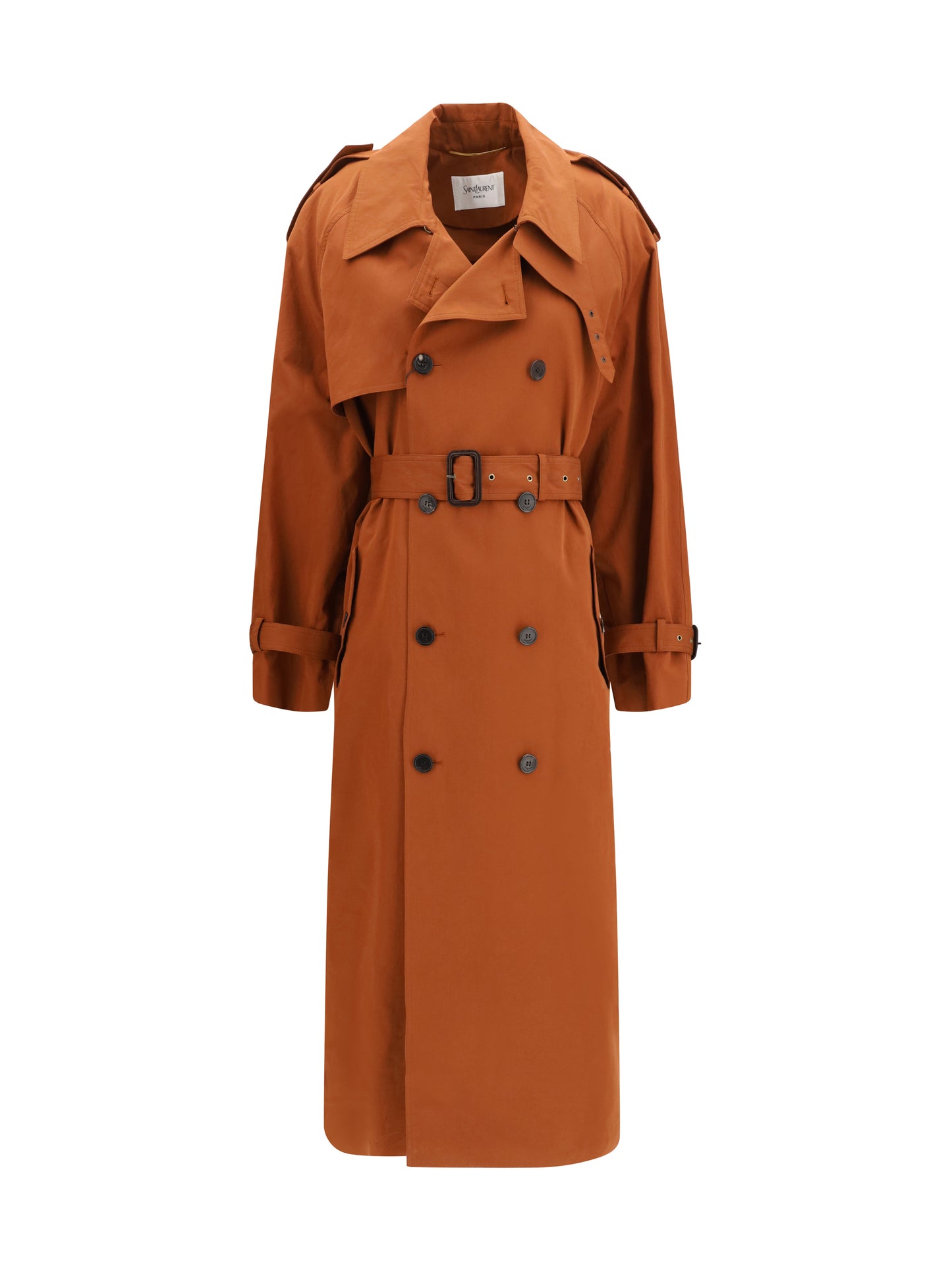 Saint Laurent Women Belted Double-Breasted Coat SAINT LAURENT