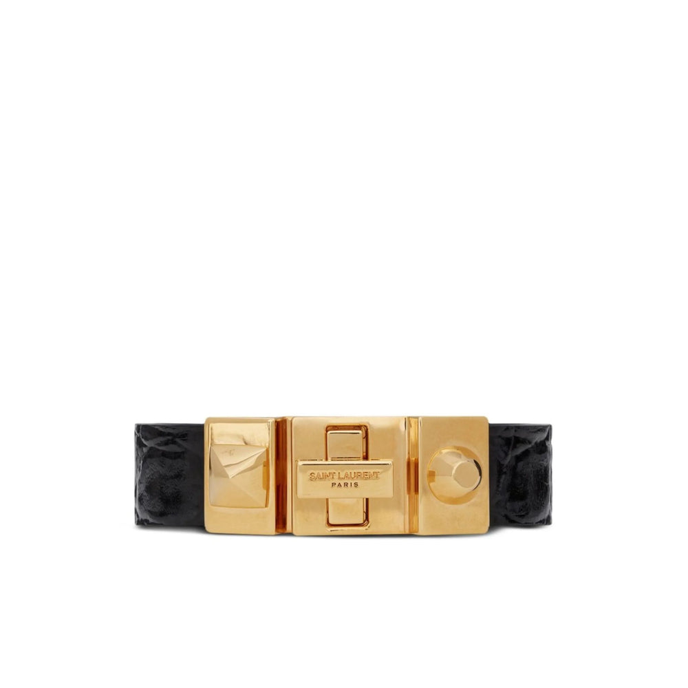 Saint Laurent Black Bracelets Men SAINT LAURENT
