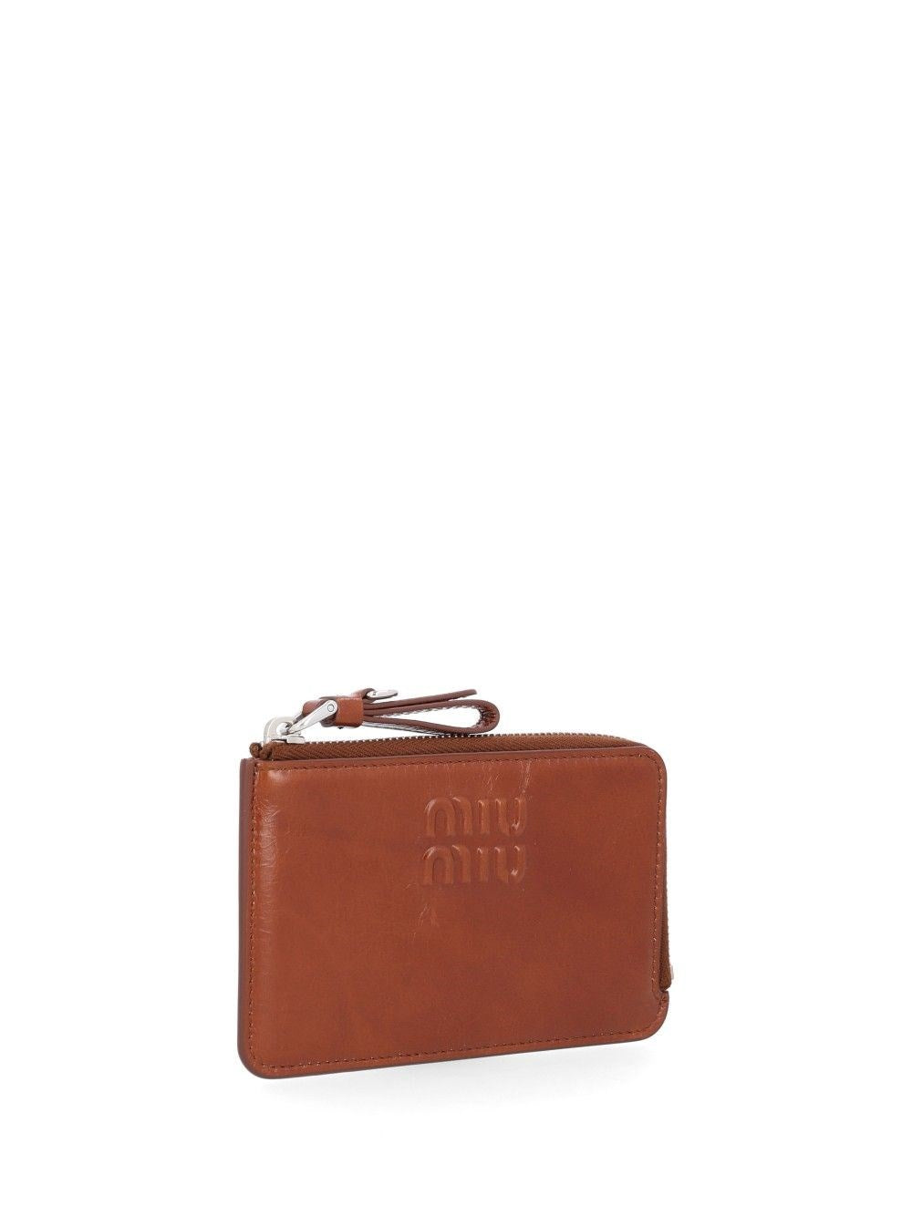 Miu Miu Women Zipped Leather Card Holder MIU MIU