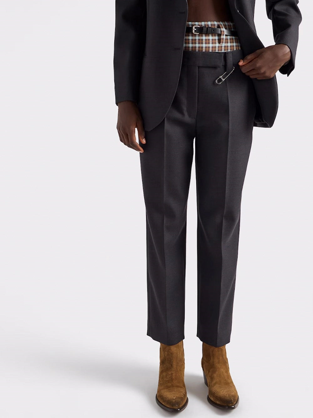 Prada Women Gabardine Straight Pants PRADA