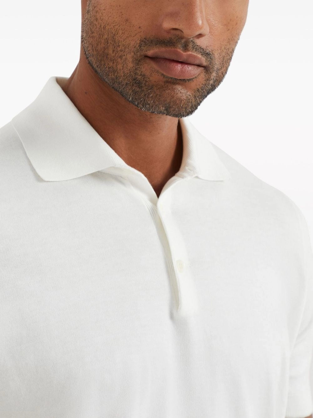 Brunello Cucinelli Men Lightweight Knit Polo BRUNELLO CUCINELLI