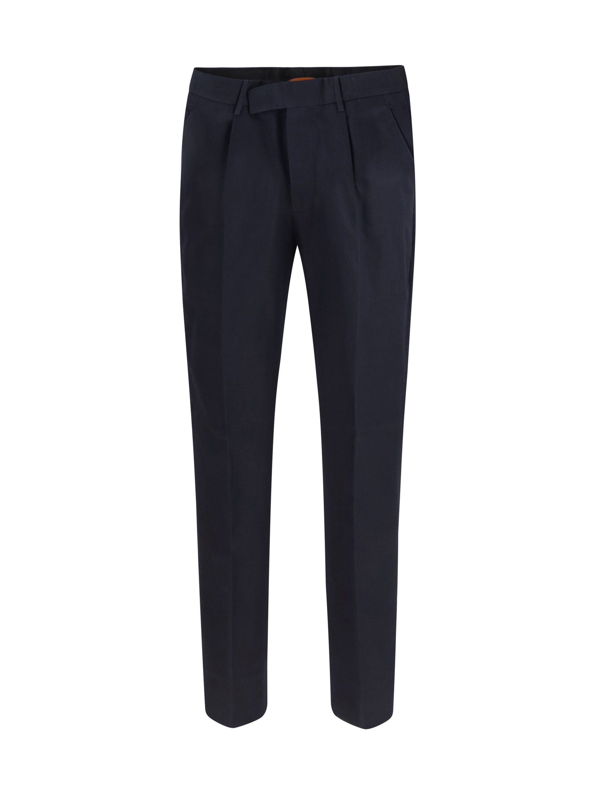 Zegna Men Cotton And Linen Tailored Pants ZEGNA
