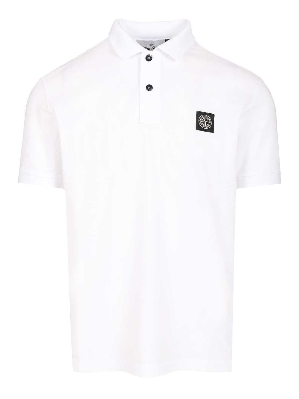 Stone Island Men Cotton Short-Sleeved Polo Shirt STONE ISLAND