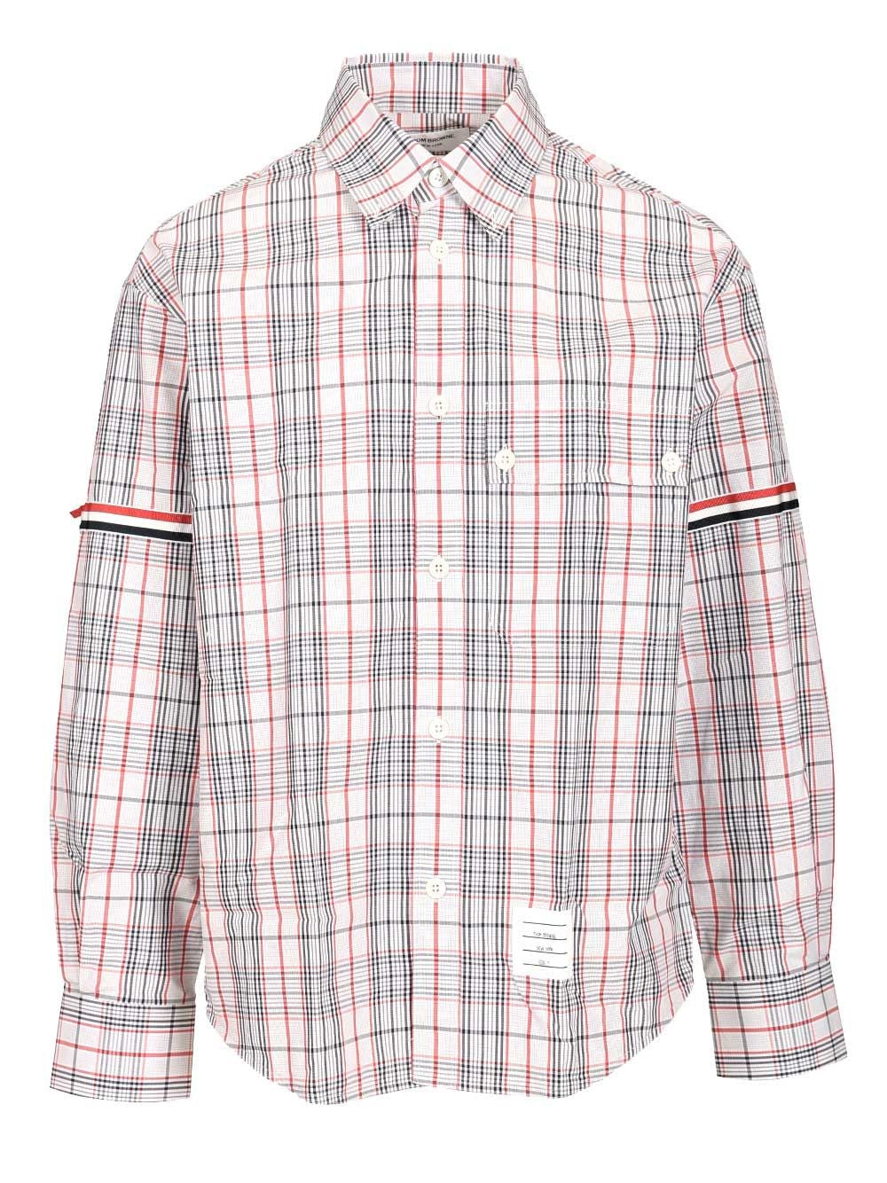 Thom Browne Men Oversized Cotton Poplin Shirt THOM BROWNE