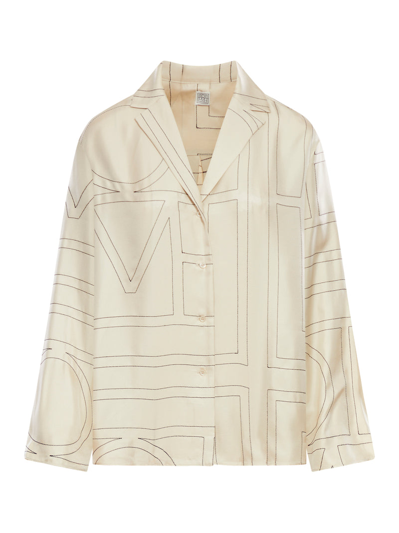 Toteme Women Silk Pajama Shirt TOTEME