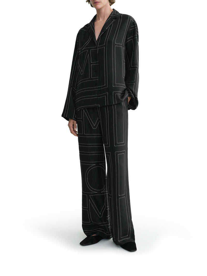 Toteme Women Silk Shirt With Monogram TOTEME