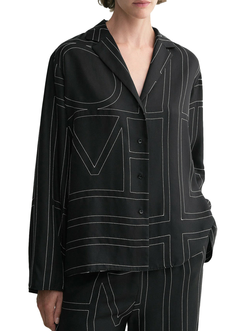 Toteme Women Silk Shirt With Monogram TOTEME