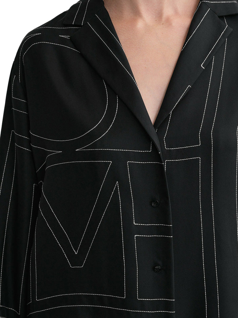 Toteme Women Silk Shirt With Monogram TOTEME