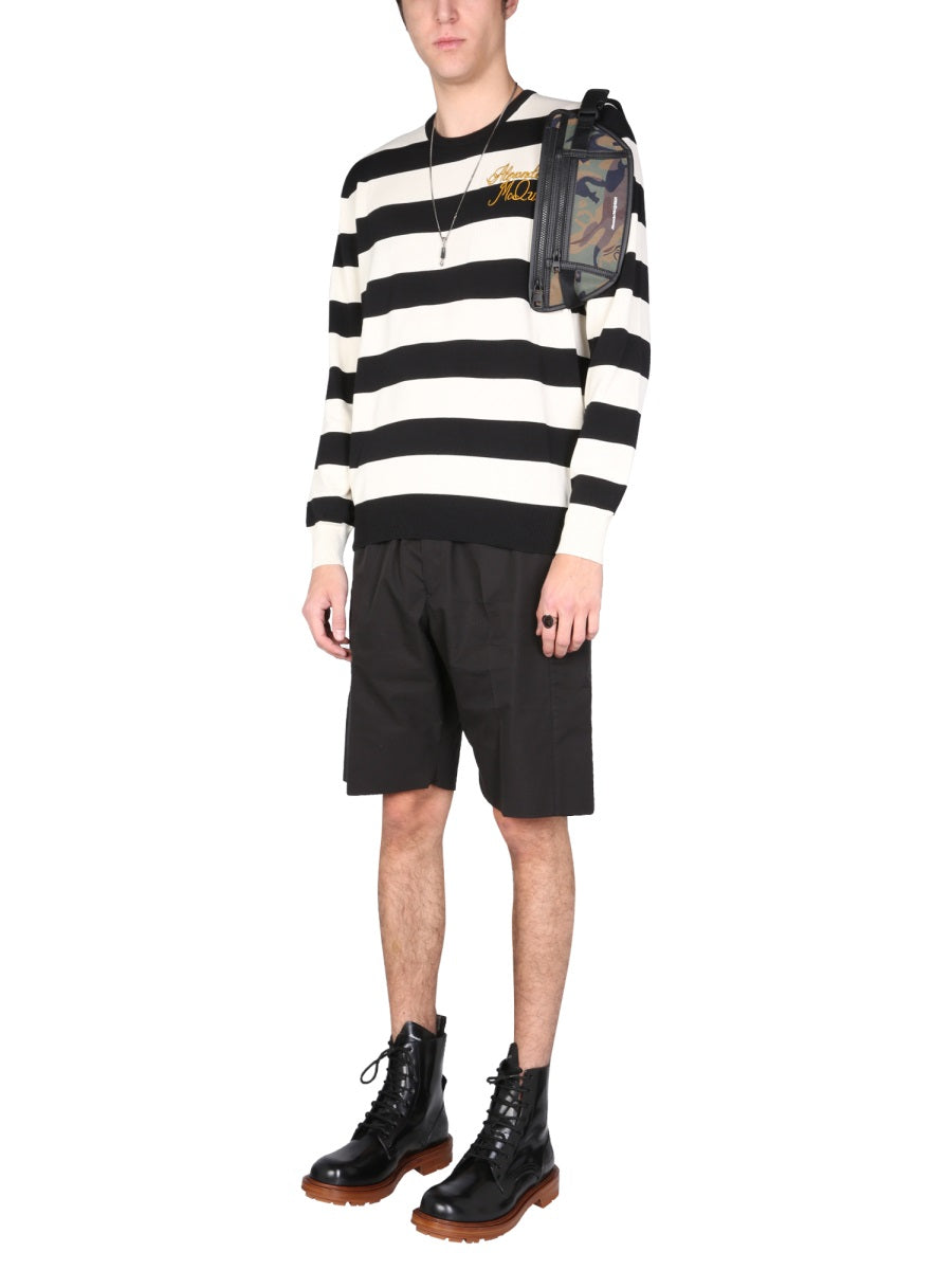 Alexander Mcqueen Men Gabardine Bermuda ALEXANDER MCQUEEN