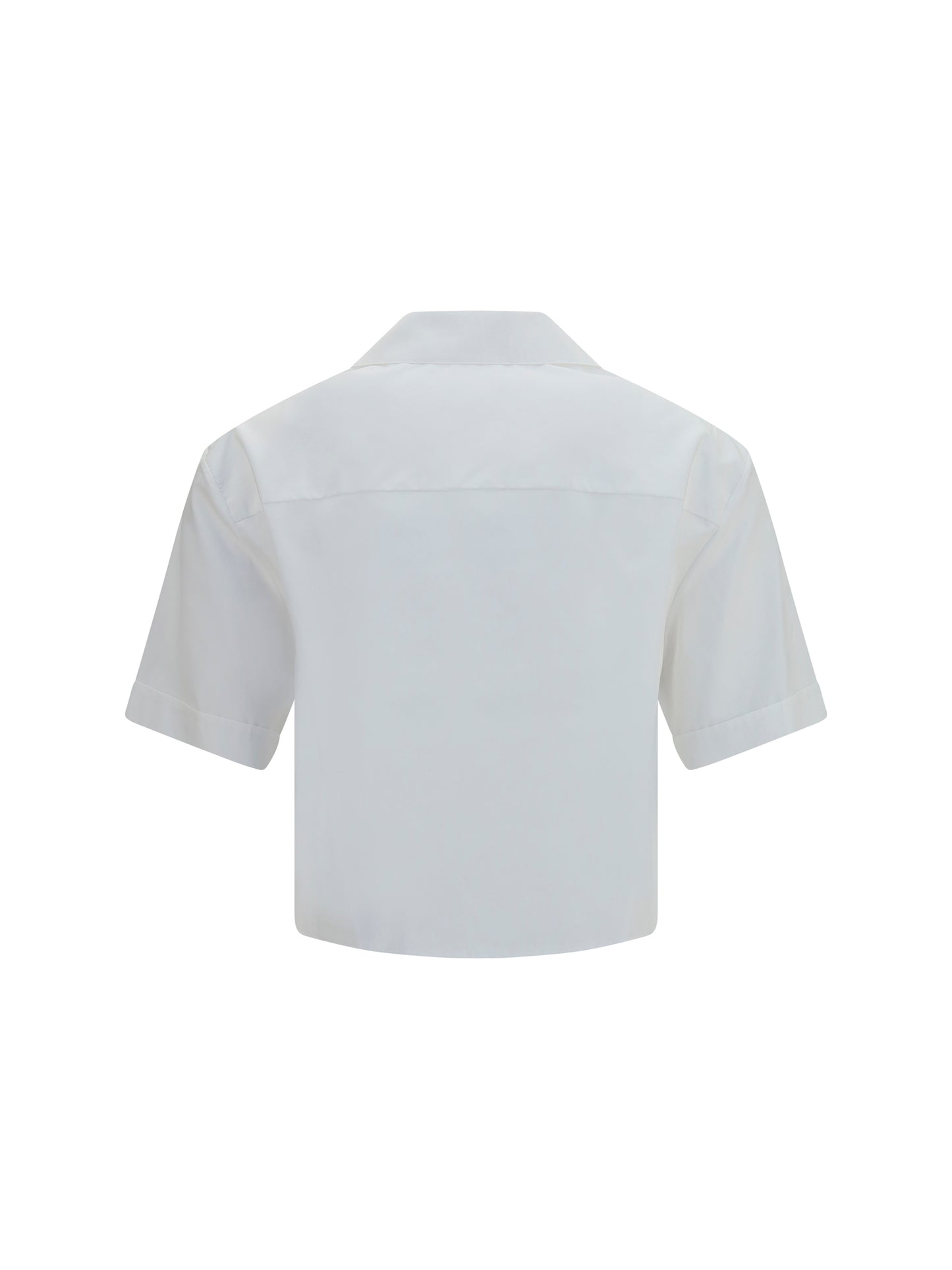 Versace Women Cropped Cotton Poplin Shirt VERSACE