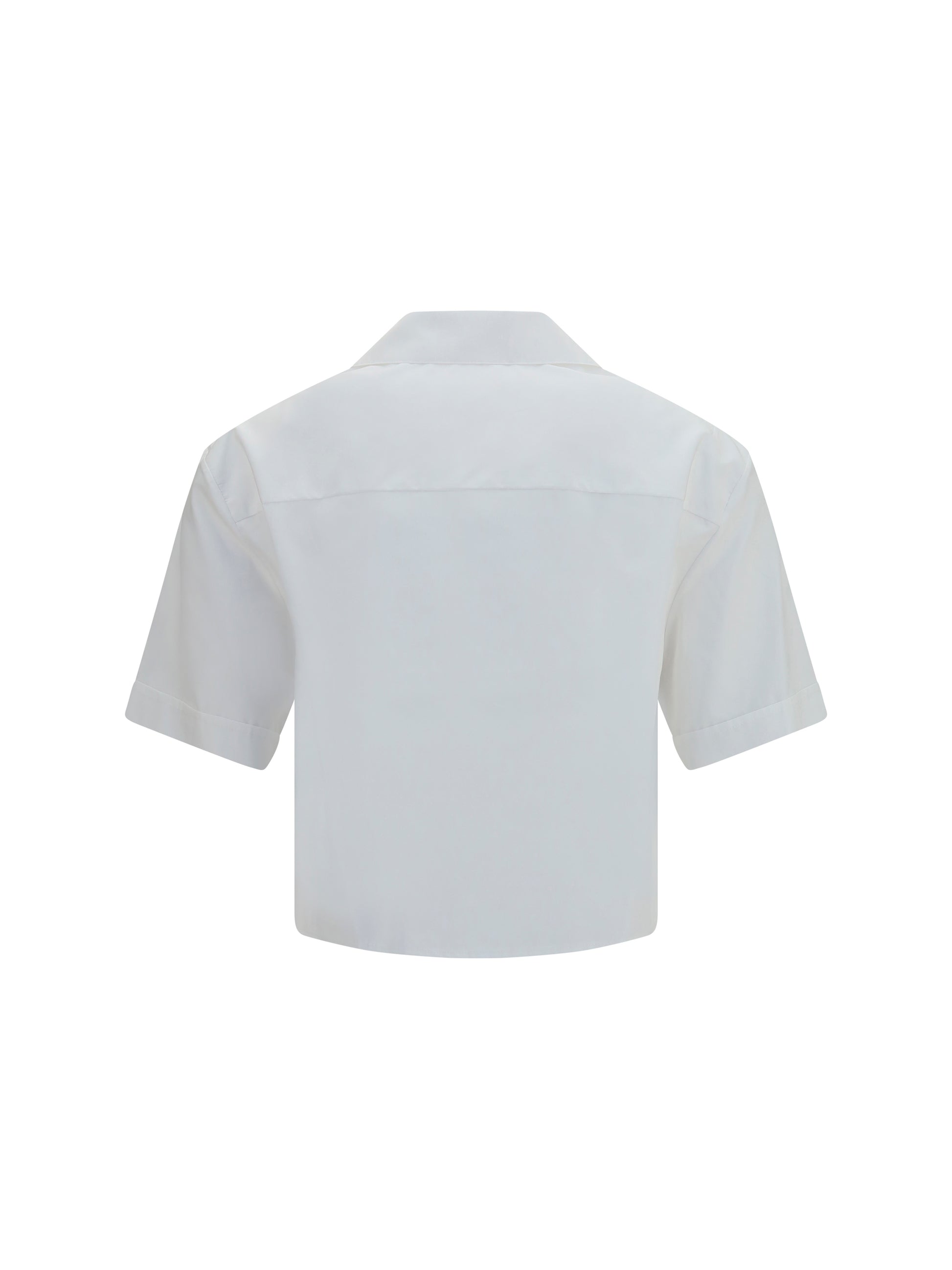 Versace Women Cropped Cotton Poplin Shirt VERSACE