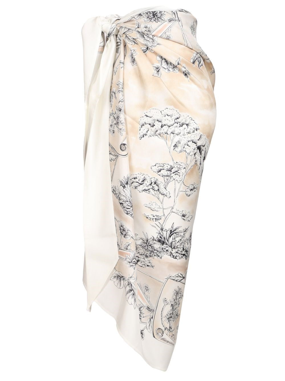 Ferragamo Women Pareo With "Travel" Print FERRAGAMO
