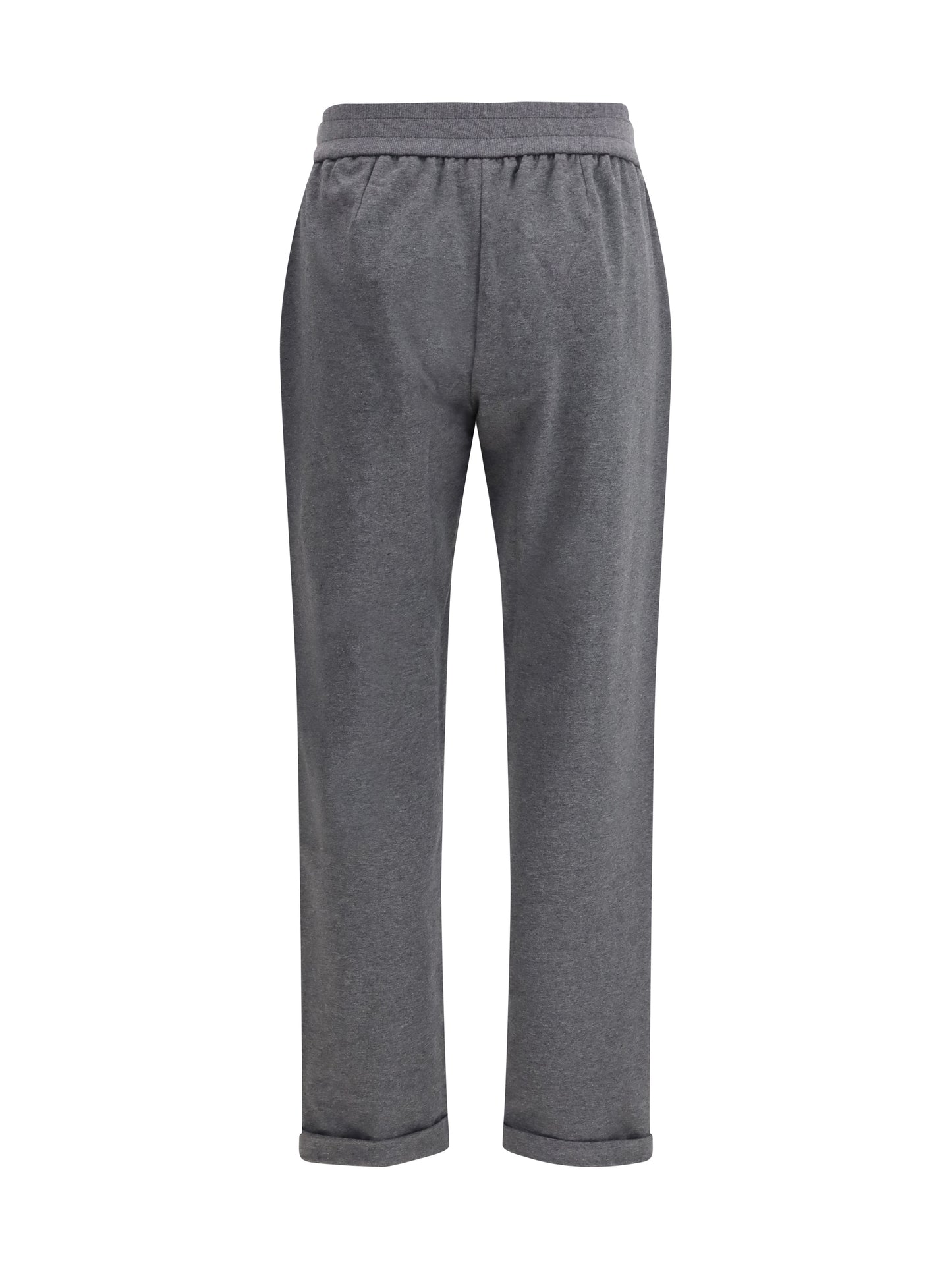 Brunello Cucinelli Women Track Stretch-Fleece Pants With Monili Detailing BRUNELLO CUCINELLI