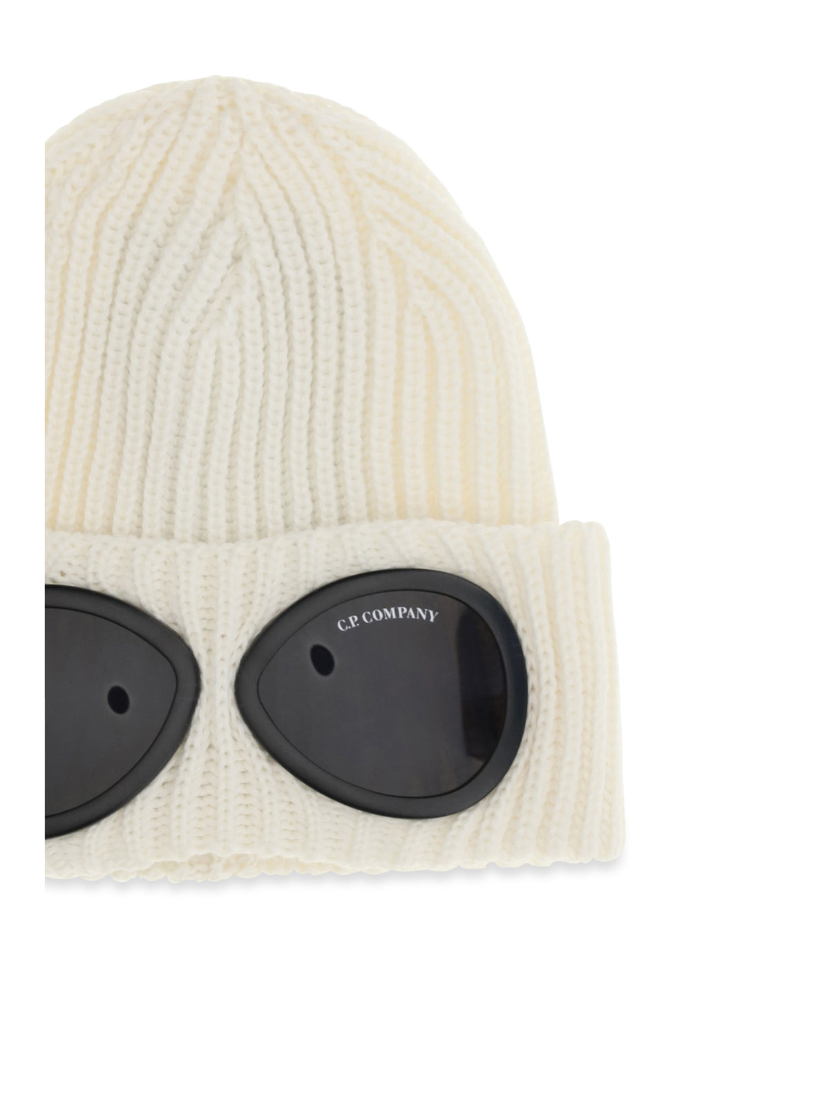 C.P. Company Men Goggle Beanie Hat In Extrafine Merino Wool C.P. COMPANY
