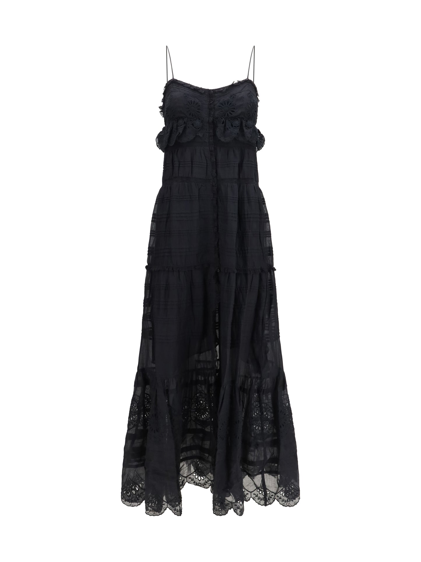 Marant Etoile Women Paule Long Ruffled Dress ISABEL MARANT ETOILE