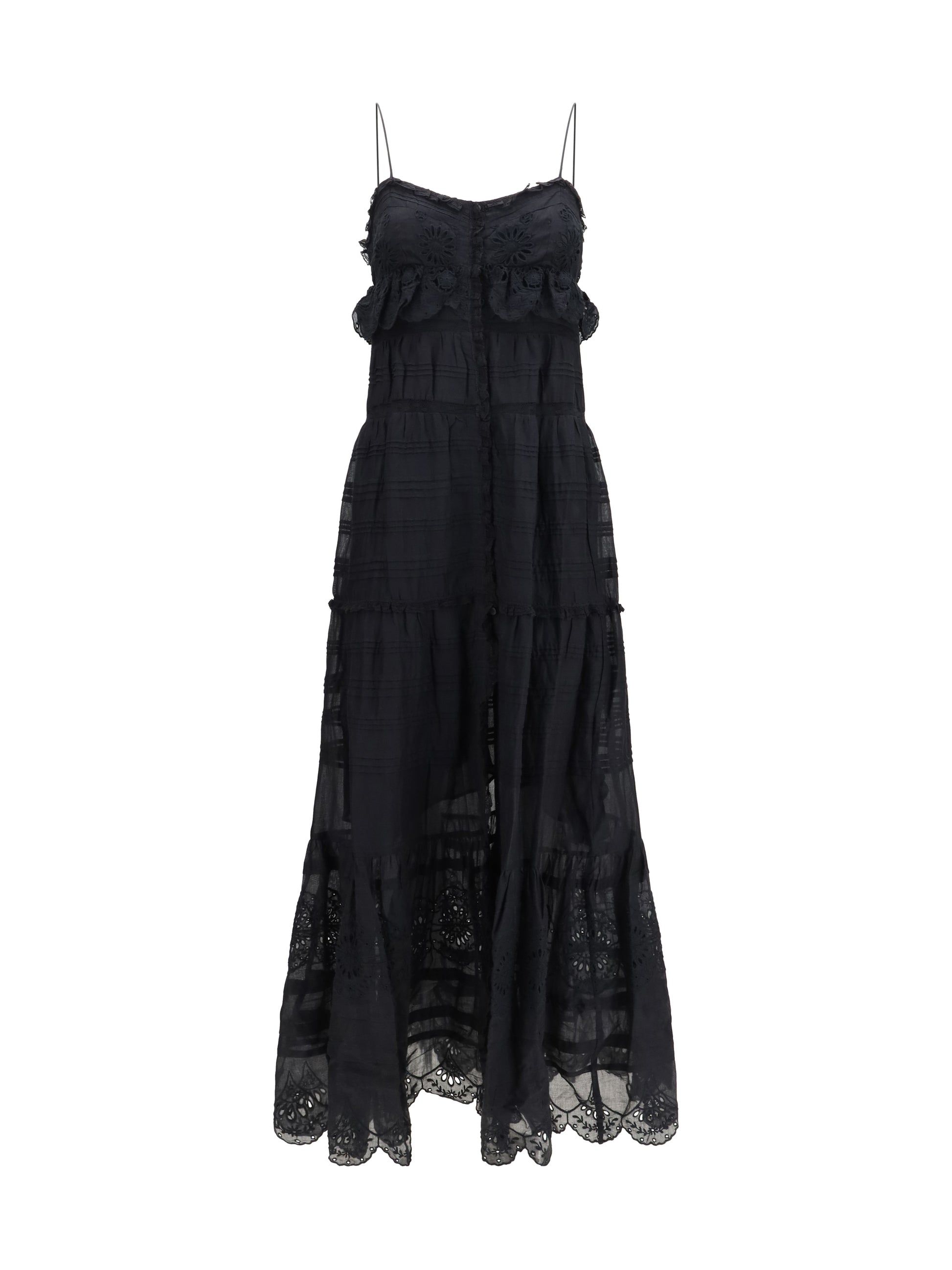 Marant Etoile Women Paule Long Ruffled Dress ISABEL MARANT ETOILE