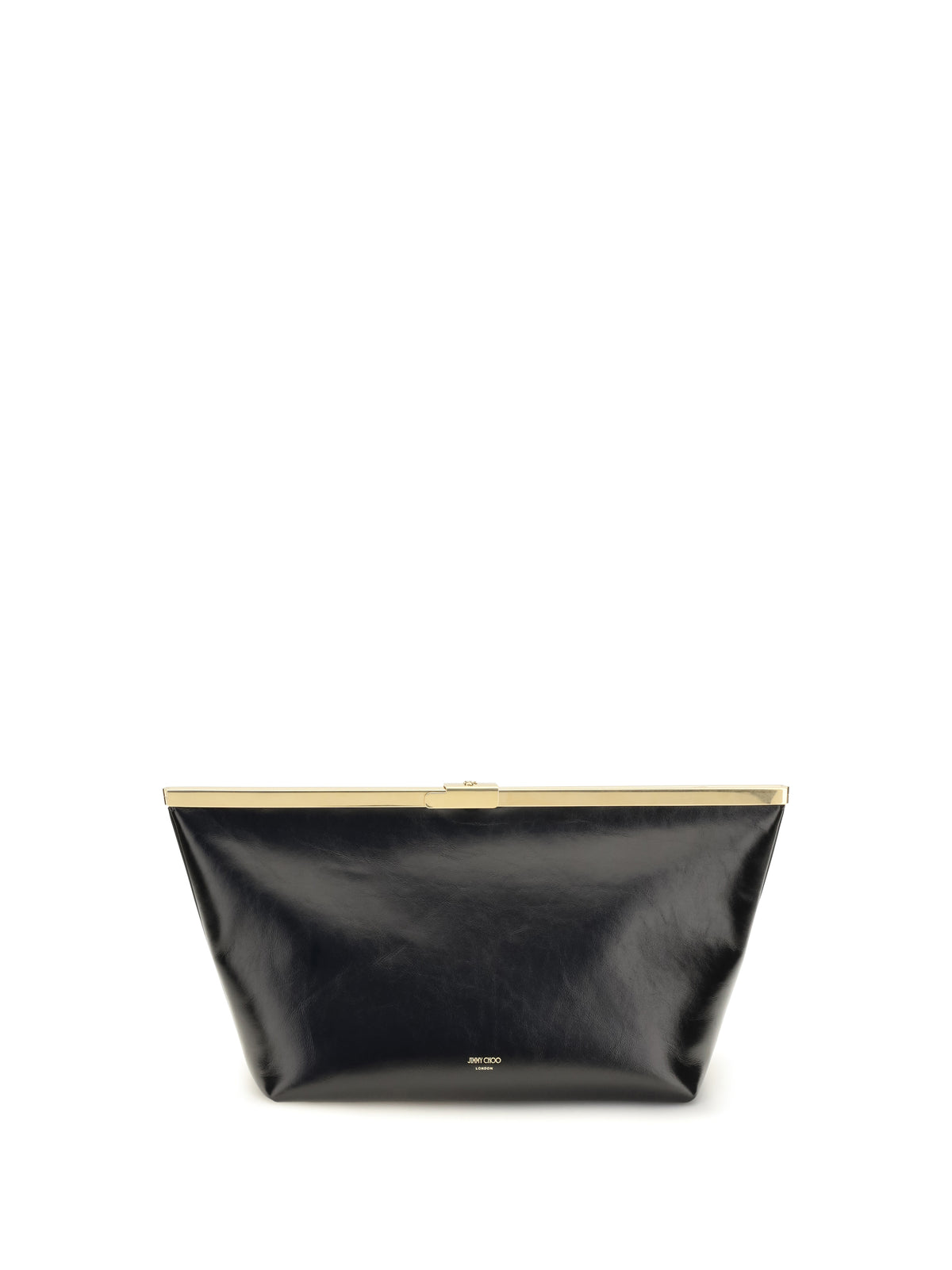 Jimmy Choo Women Large Ganache Biker Leather Clutch JIMMY CHOO