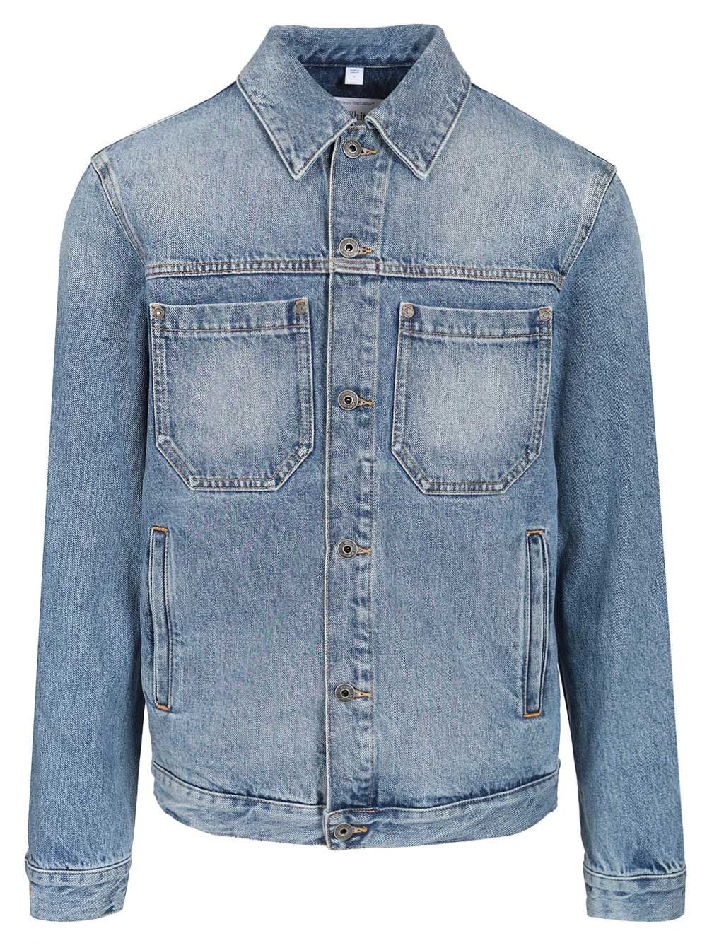 Off-White Men Denim Jacket OFF-WHITE