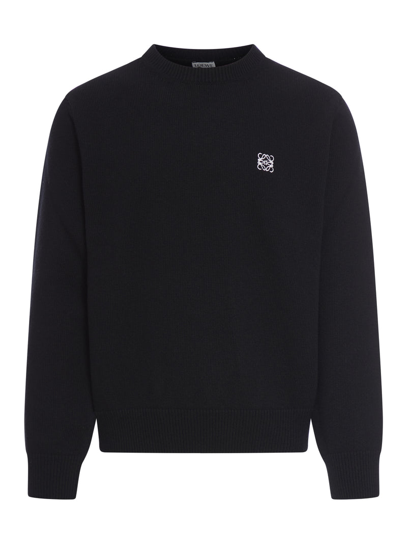 Loewe Men Wool Sweater With Anagram LOEWE