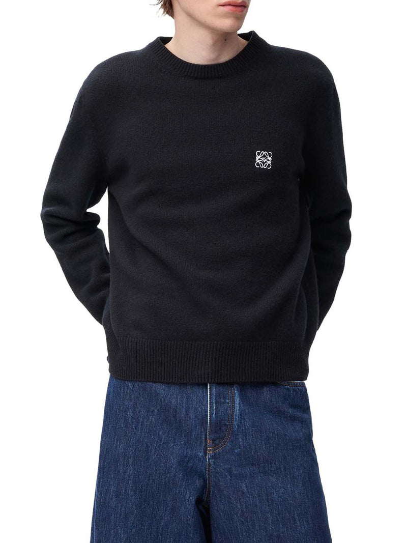 Loewe Men Wool Sweater With Anagram LOEWE