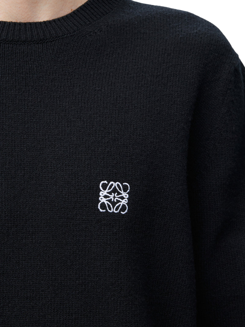 Loewe Men Wool Sweater With Anagram LOEWE