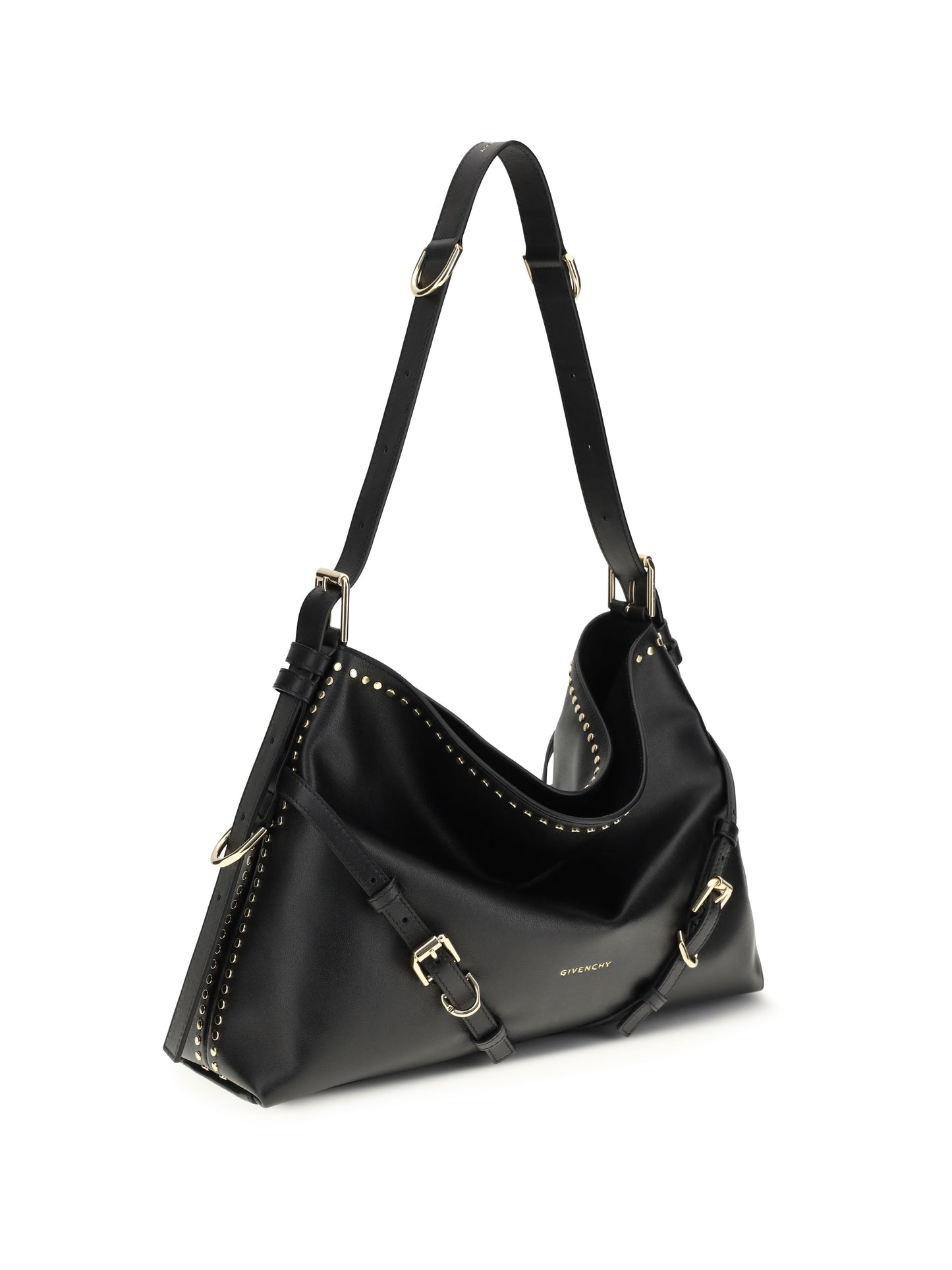 Givenchy Women Large Voyou Shoulder Bag In Shiny Leather GIVENCHY