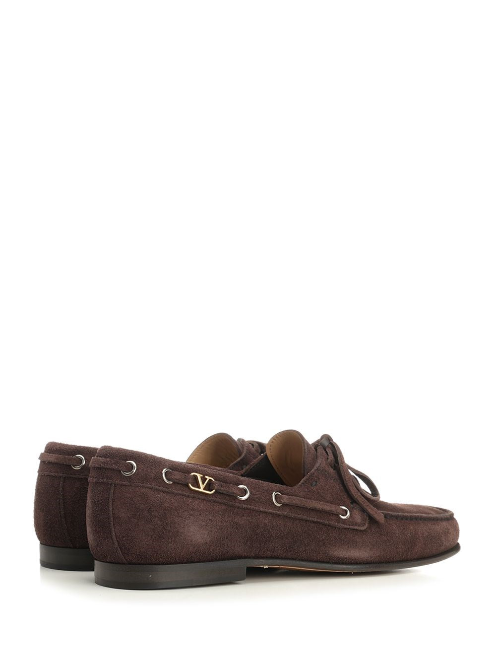 Valentino Garavani Men Suede Loafers With Logo VALENTINO GARAVANI