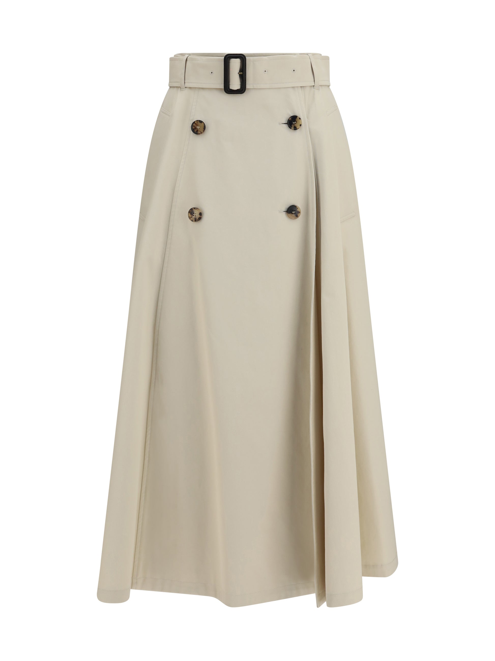 Burberry Women Midi Trench Skirt In Gabardine BURBERRY