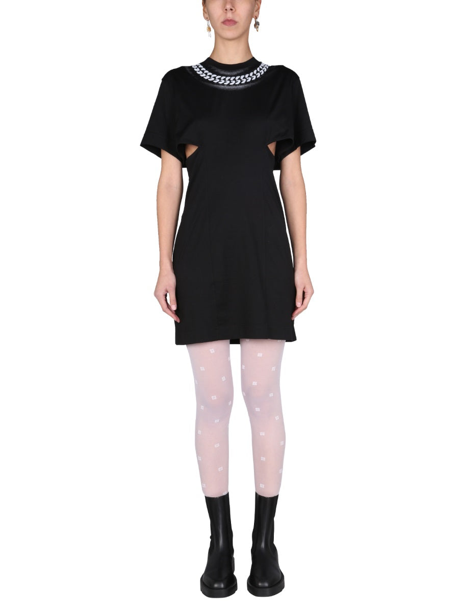 Givenchy Women Dress With 3D "Chain" Print GIVENCHY