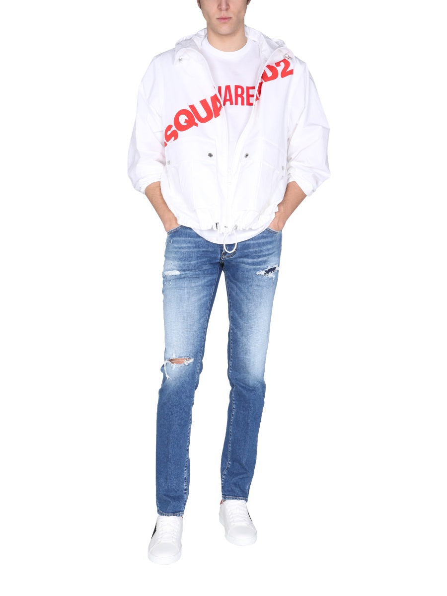 Dsquared Men Jacket With Logo Print DSQUARED2