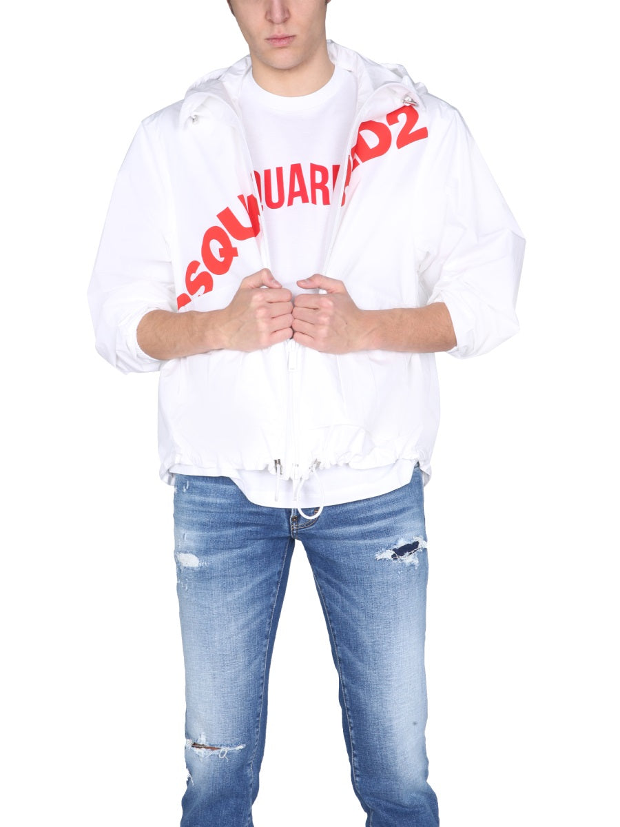 Dsquared Men Jacket With Logo Print DSQUARED2