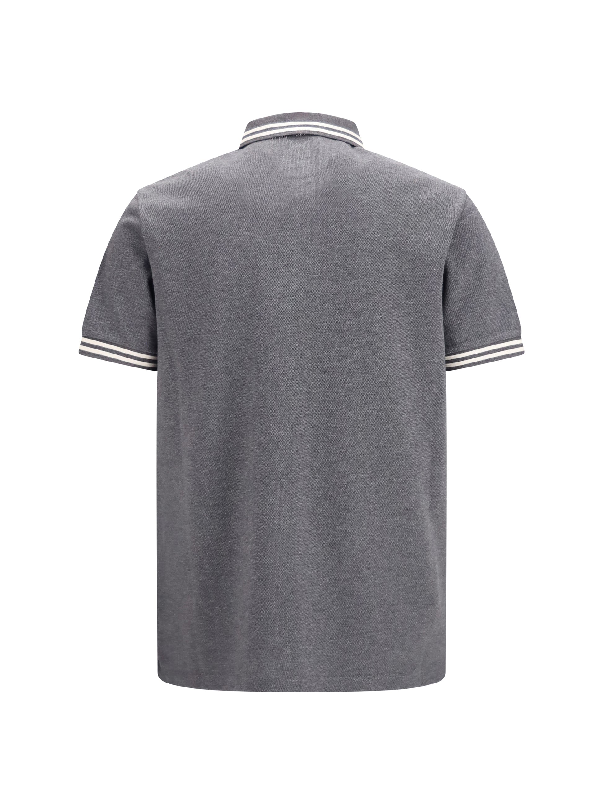 Moncler Men Cotton Piqué Polo With Striped Trims MONCLER