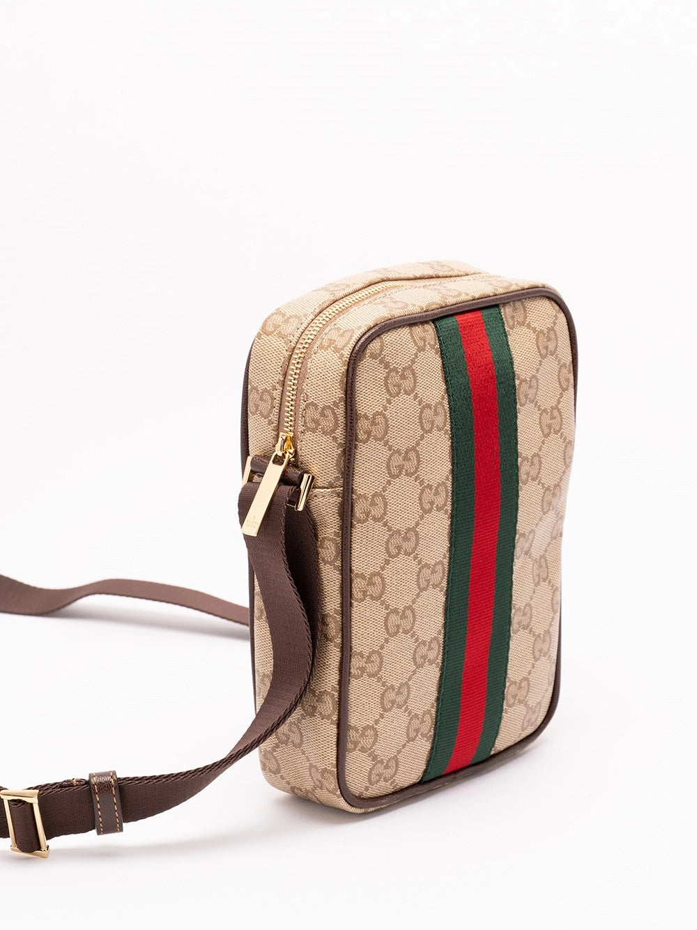 Gucci Men `Gg Coated Web` Crossbody Bag GUCCI