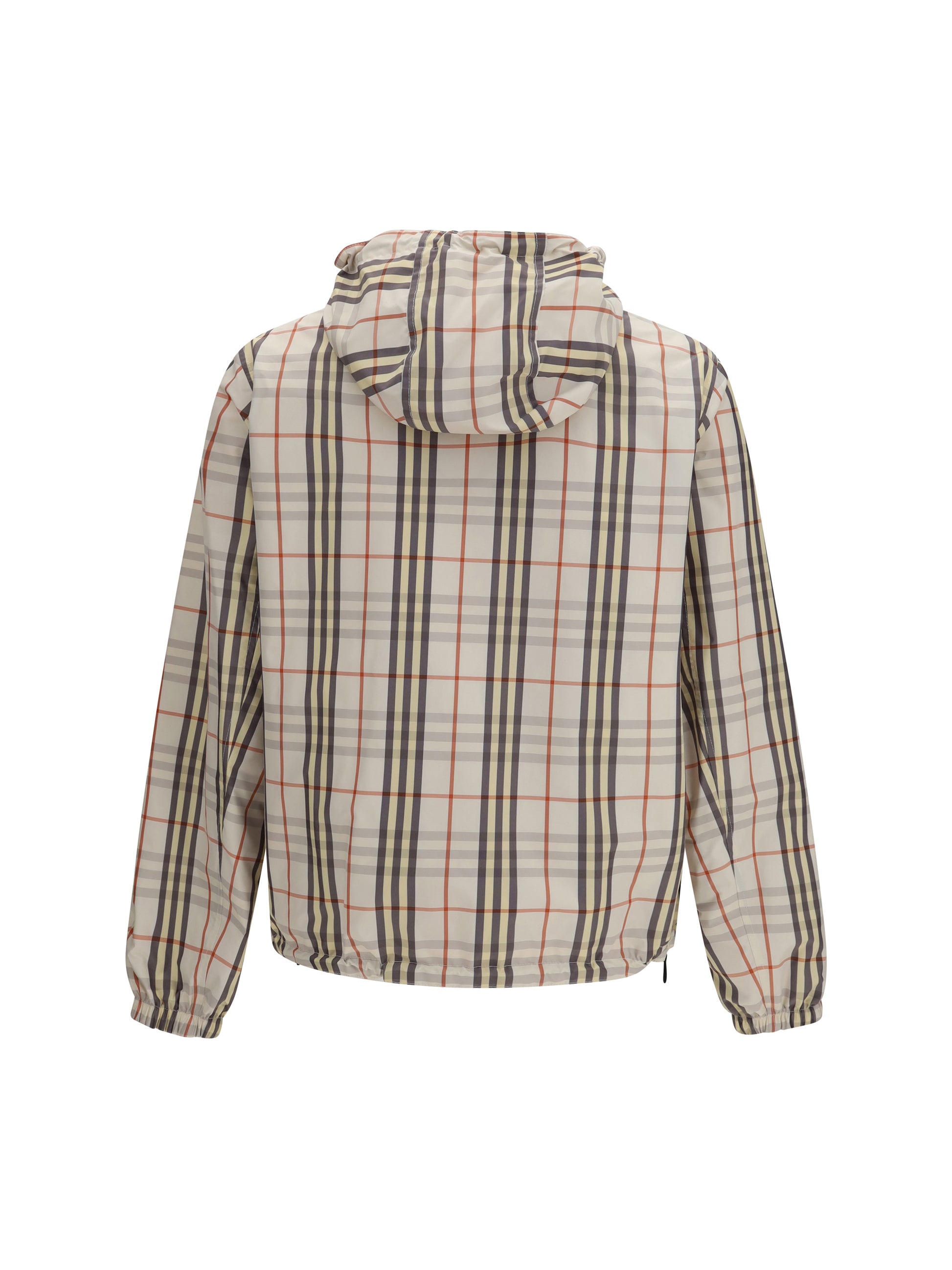 Burberry Men Reversible Check Hooded Jacket BURBERRY