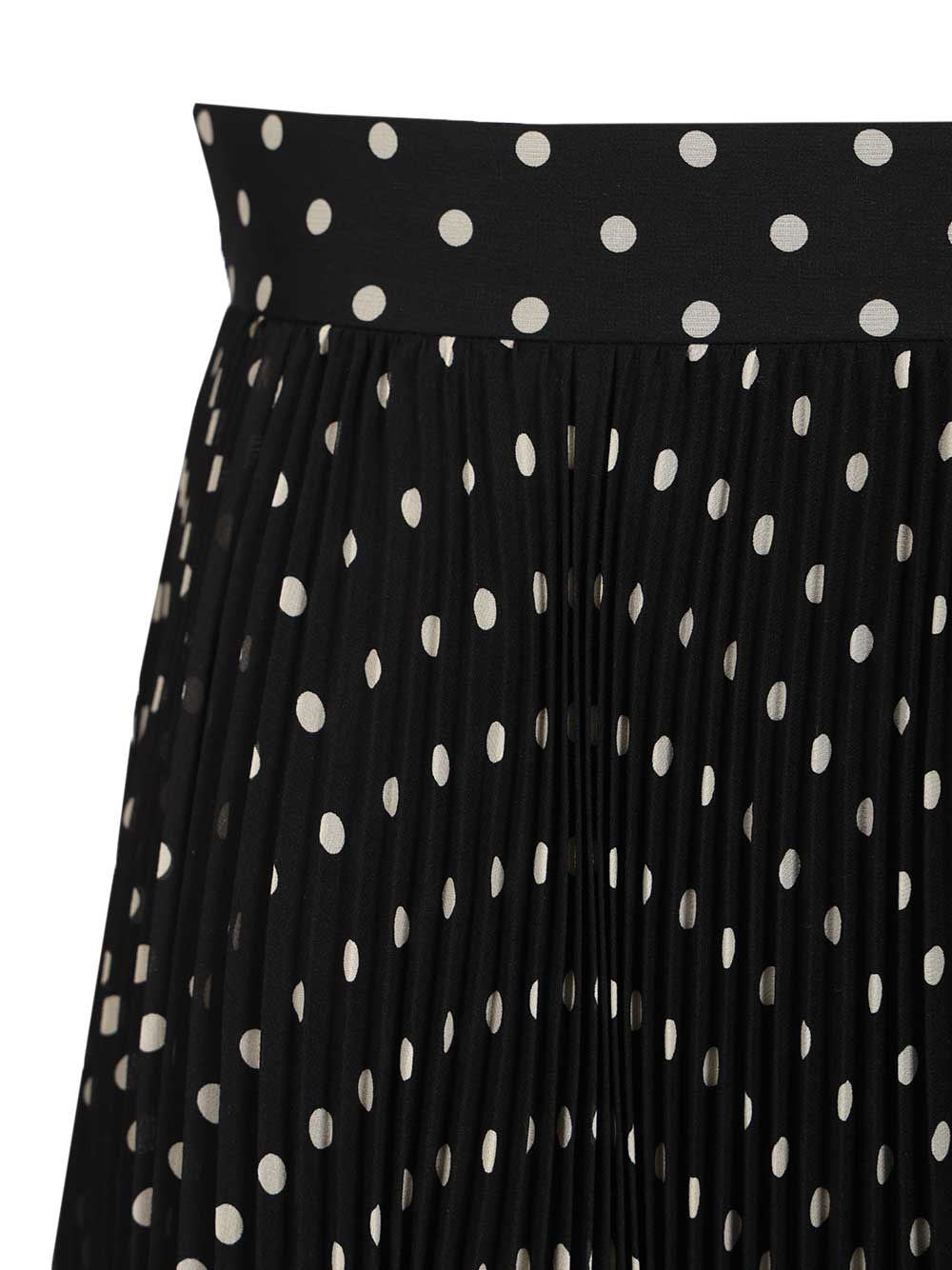 Valentino Garavani Women Silk Polka Dot Skirt VALENTINO GARAVANI