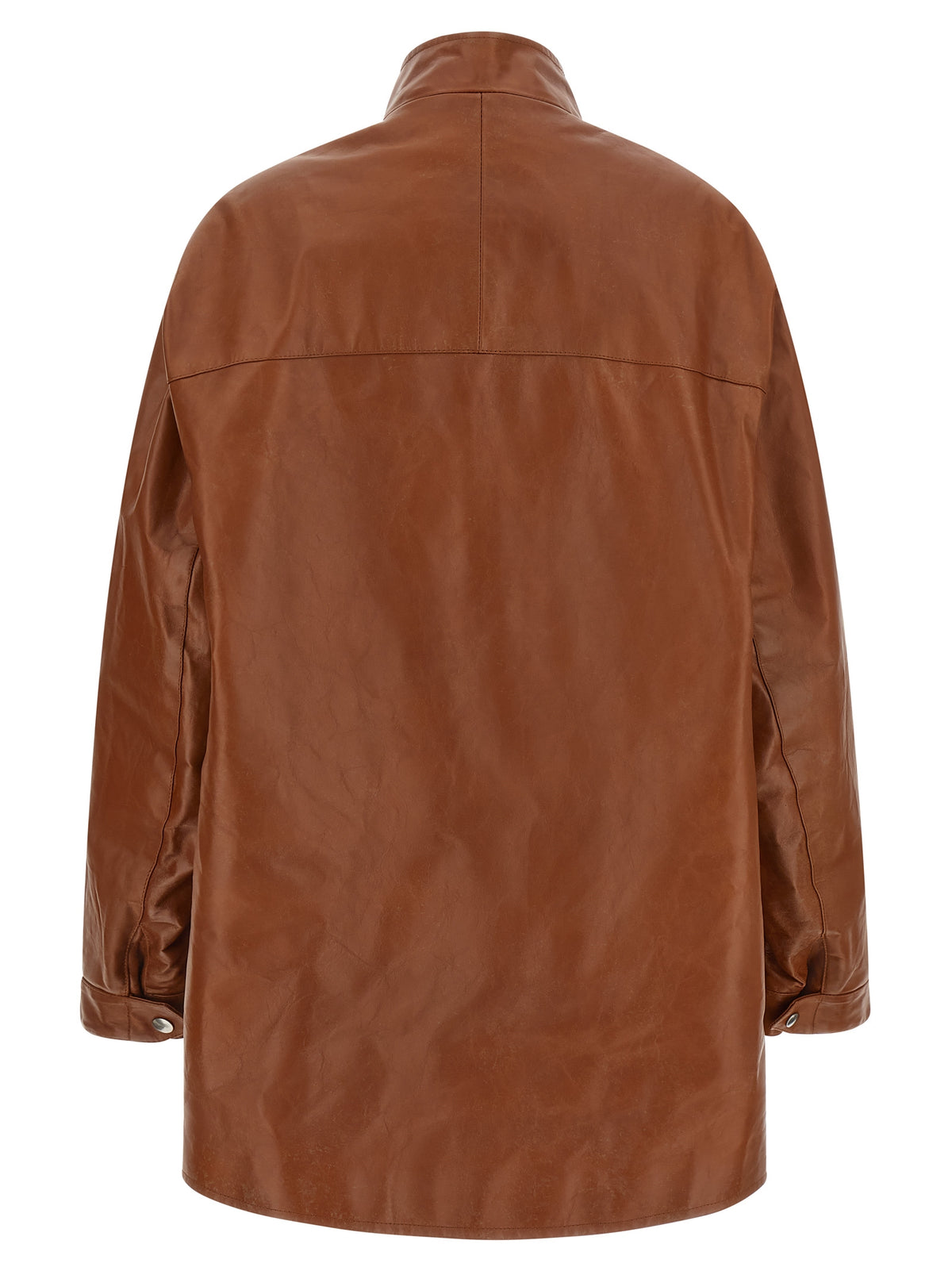 Prada Women Antiqued Leather Caban PRADA