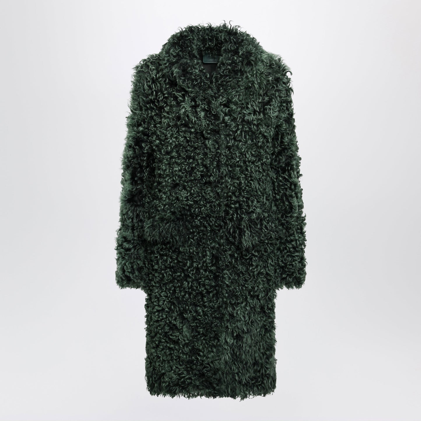 Prada Emerald Green Fur Coat Women PRADA