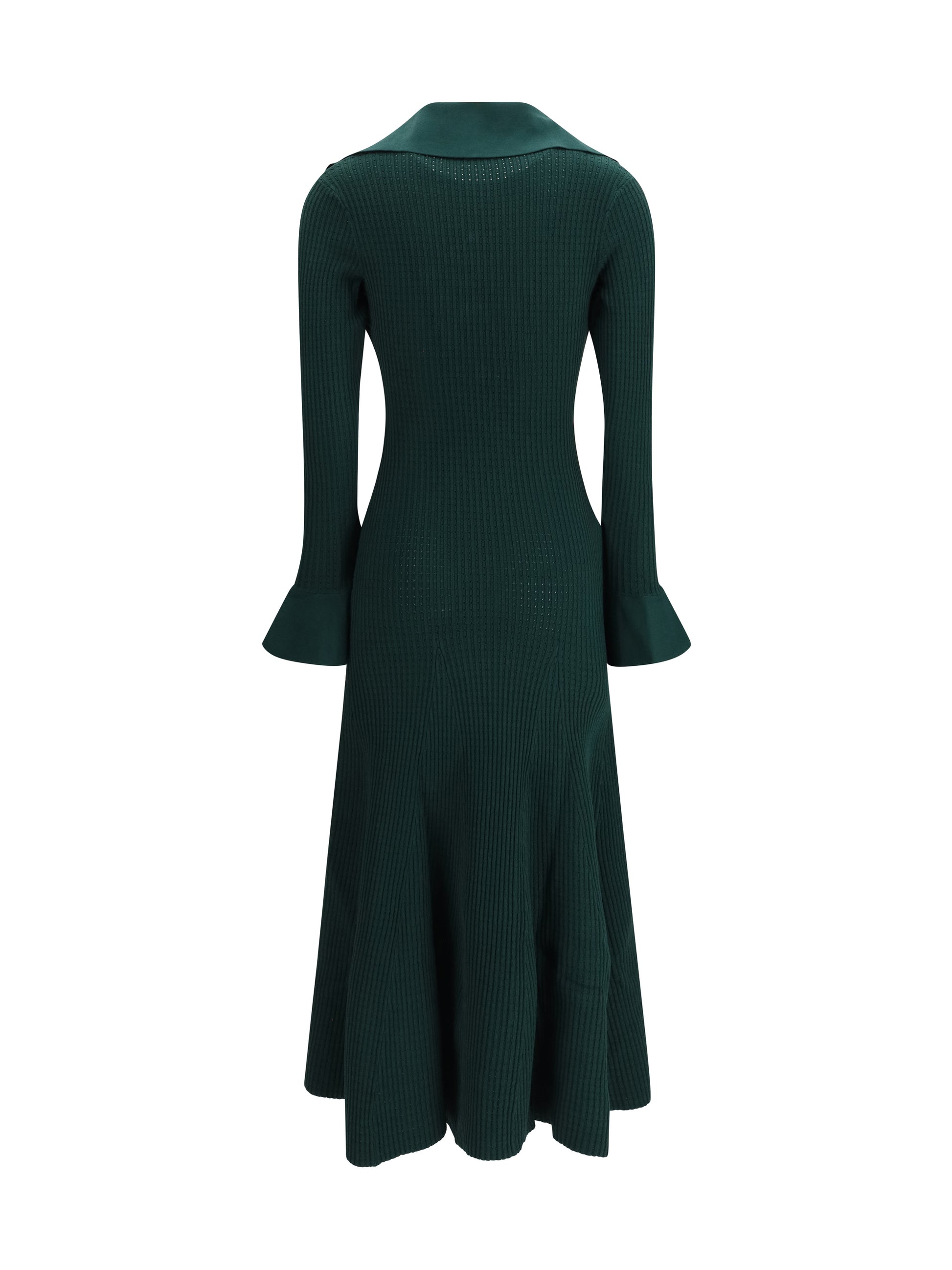 Self-Portrait Women Keyhole Knit Midi Dress SELF-PORTRAIT