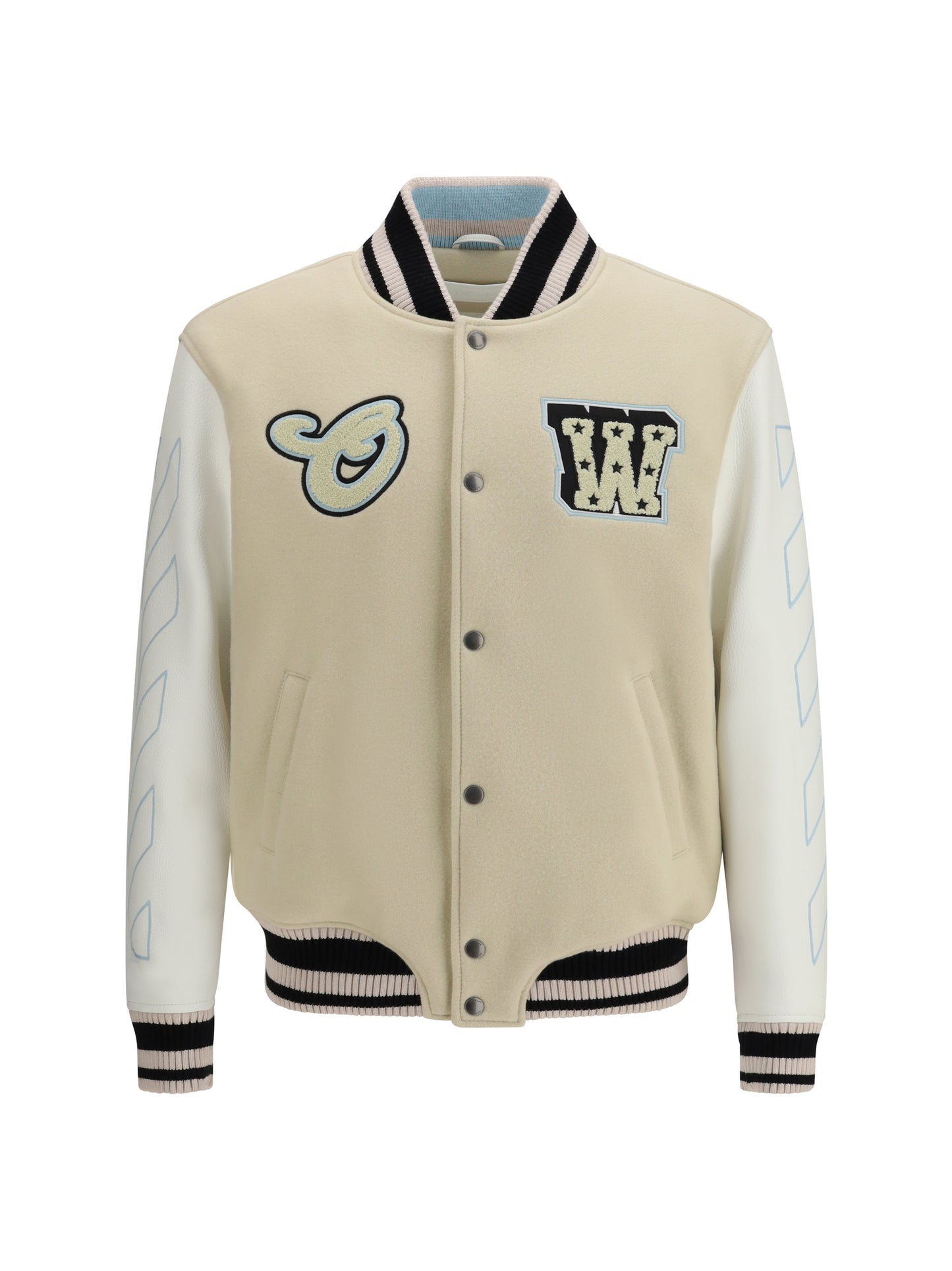 Off-White Men Varsity Star Logo Jacket OFF-WHITE
