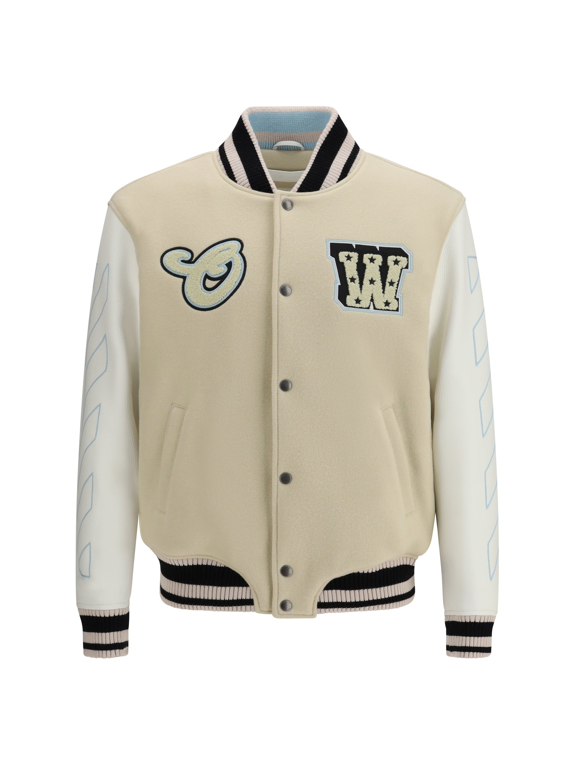 Off-White Men Varsity Star Logo Jacket OFF-WHITE