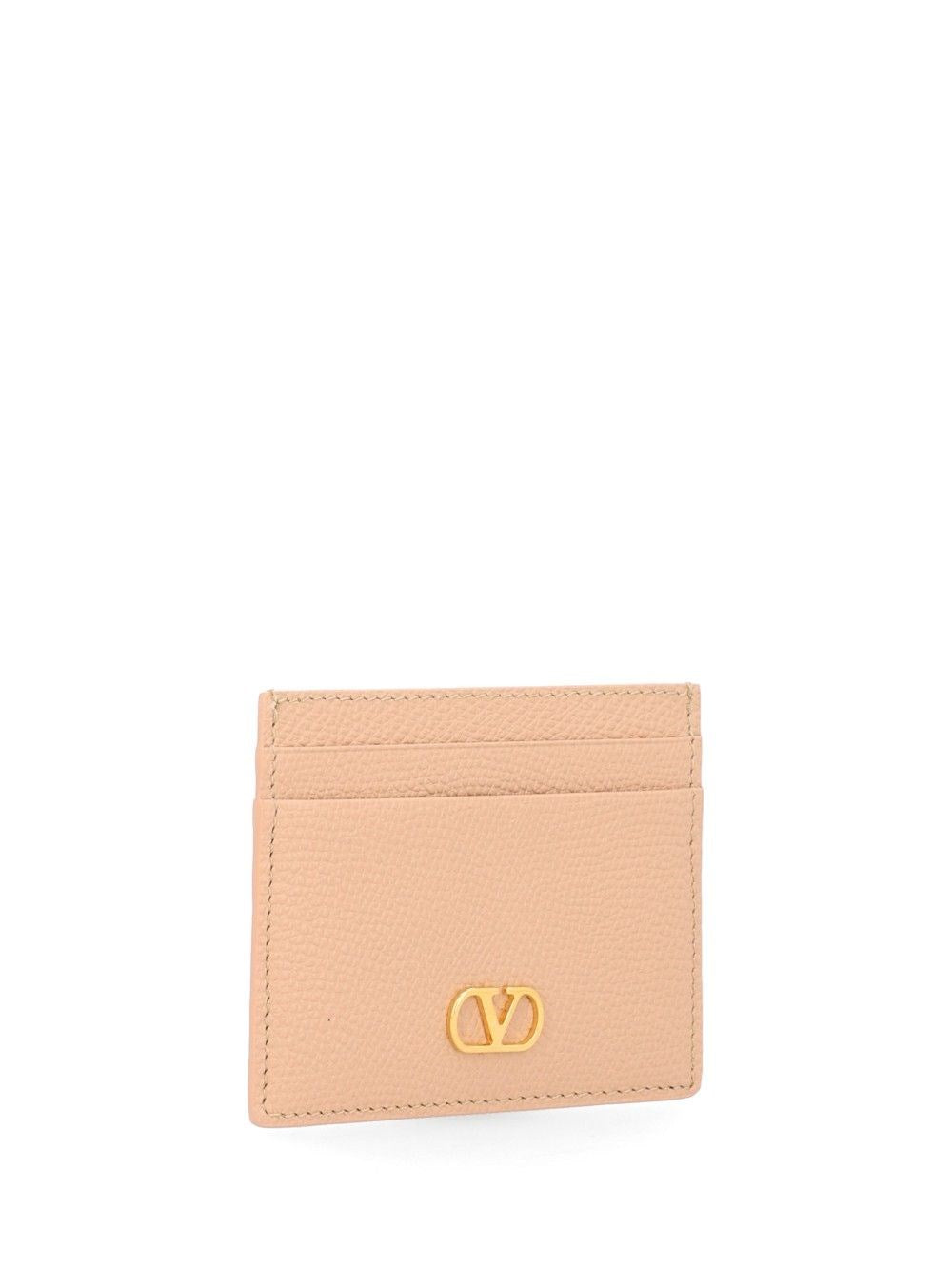 Valentino Garavani Women Vlogo Signature Leather Card Holder VALENTINO GARAVANI