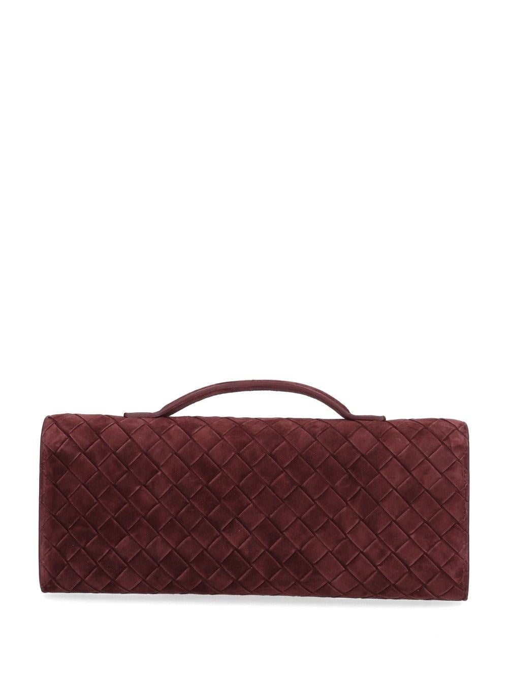 Bottega Veneta Women Andiamo Suede Clutch BOTTEGA VENETA