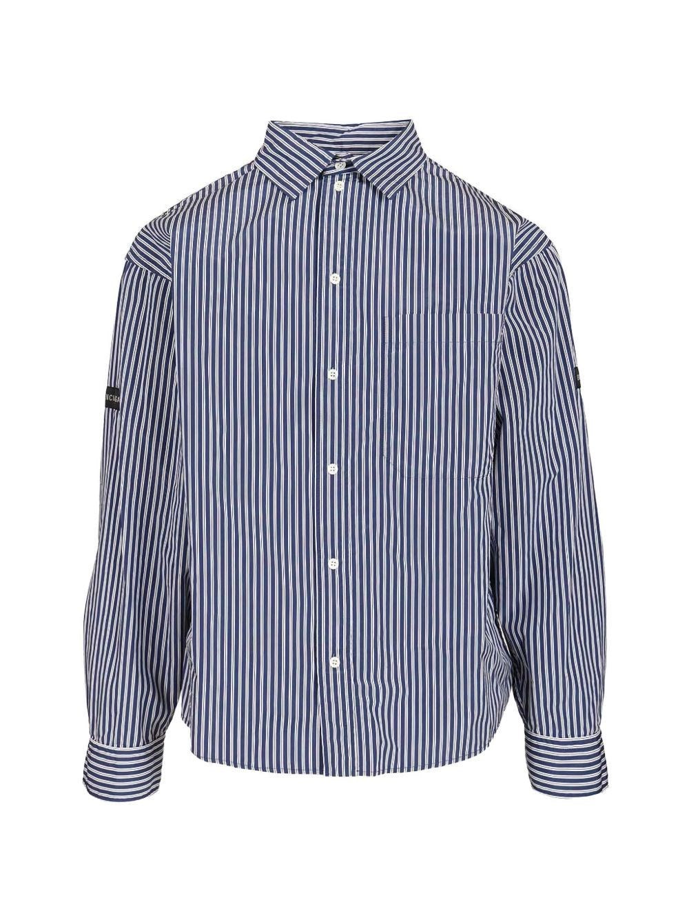 Balenciaga Men Oversized Striped Shirt BALENCIAGA
