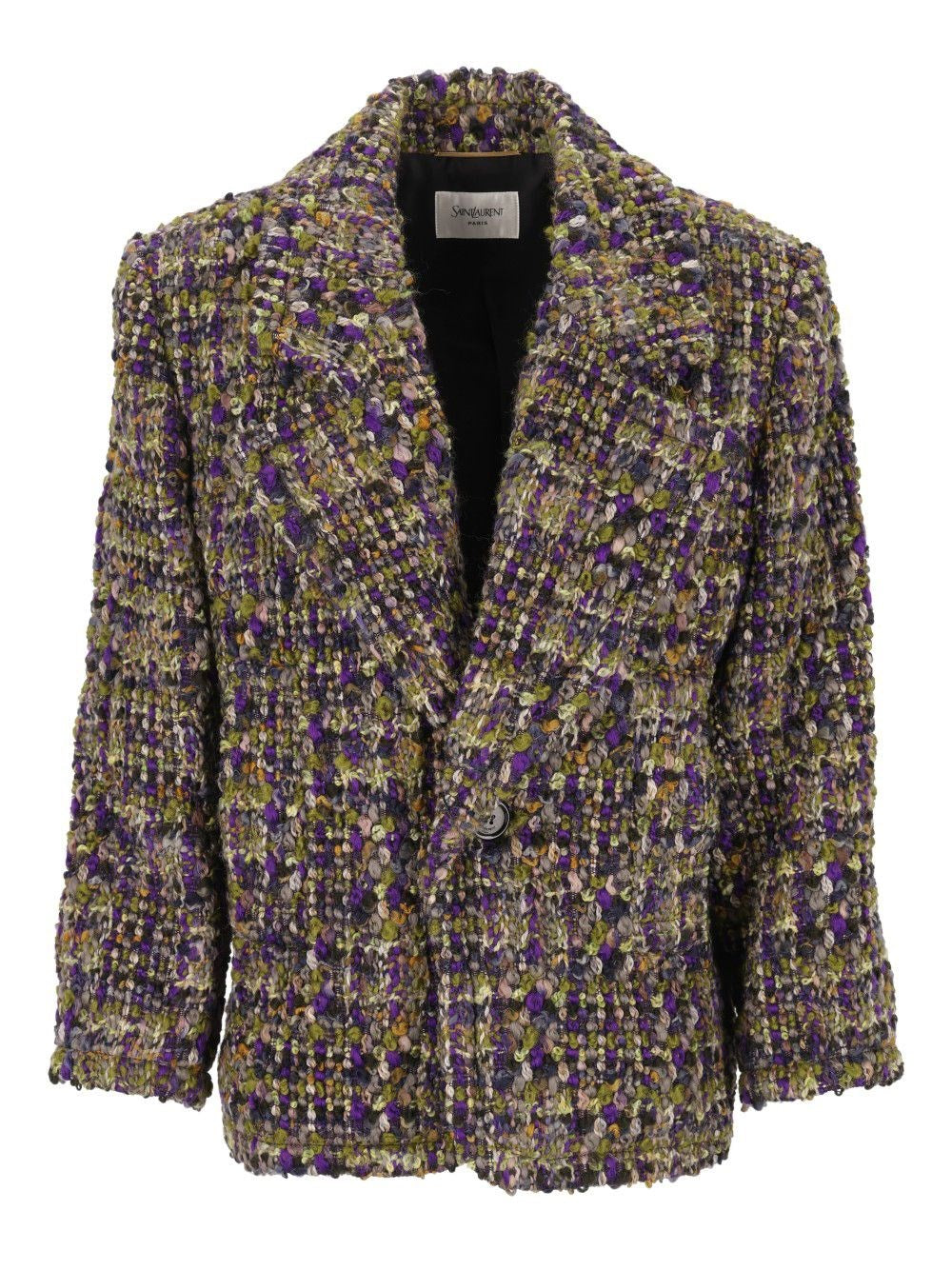 Saint Laurent Women Tweed Blazer SAINT LAURENT