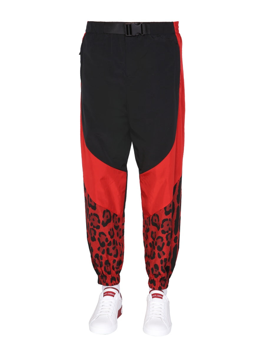 Dolce & Gabbana Men Jogging Pants With Animal Print DOLCE & GABBANA