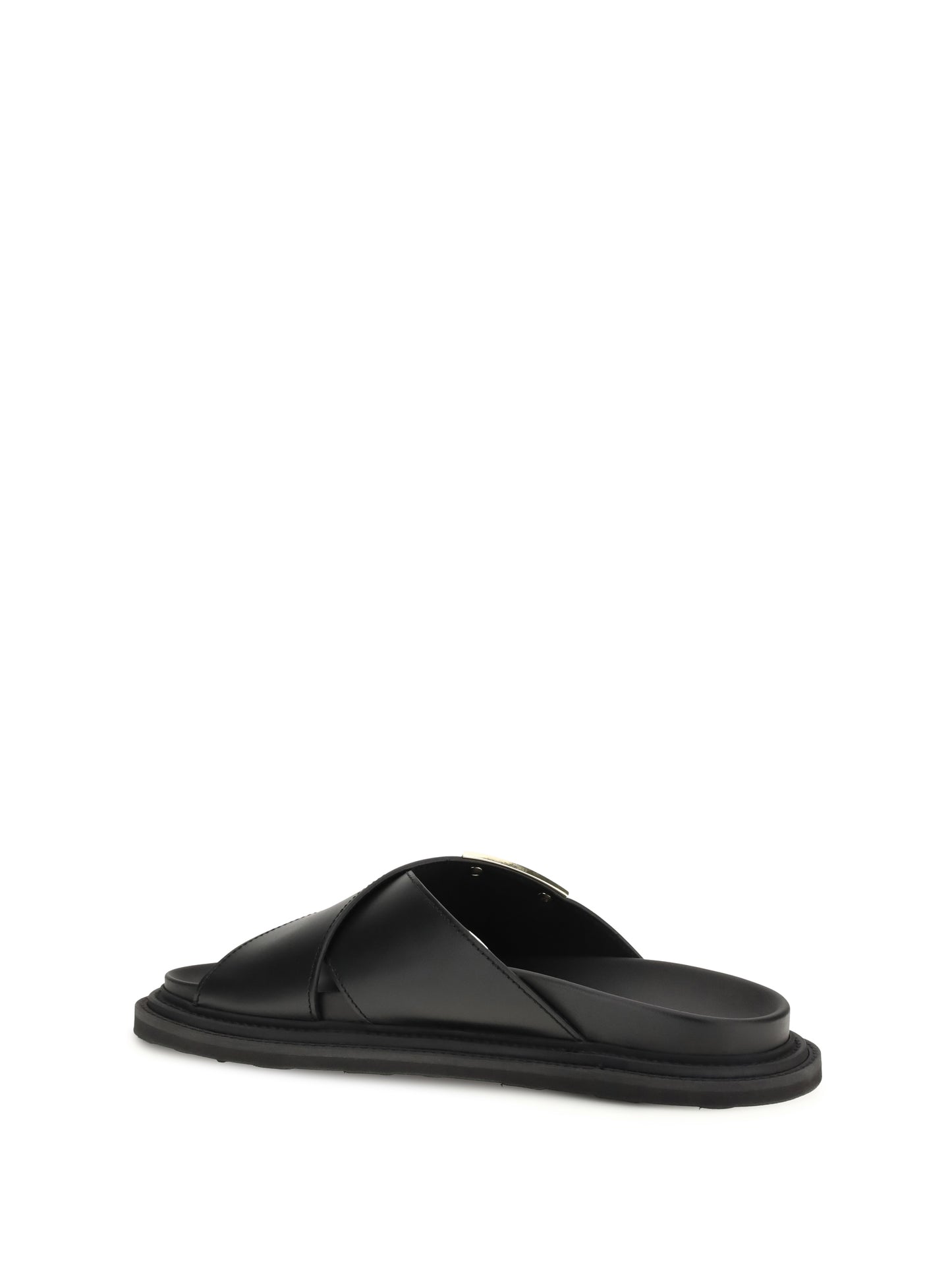 Moschino Men Leather Sandals MOSCHINO