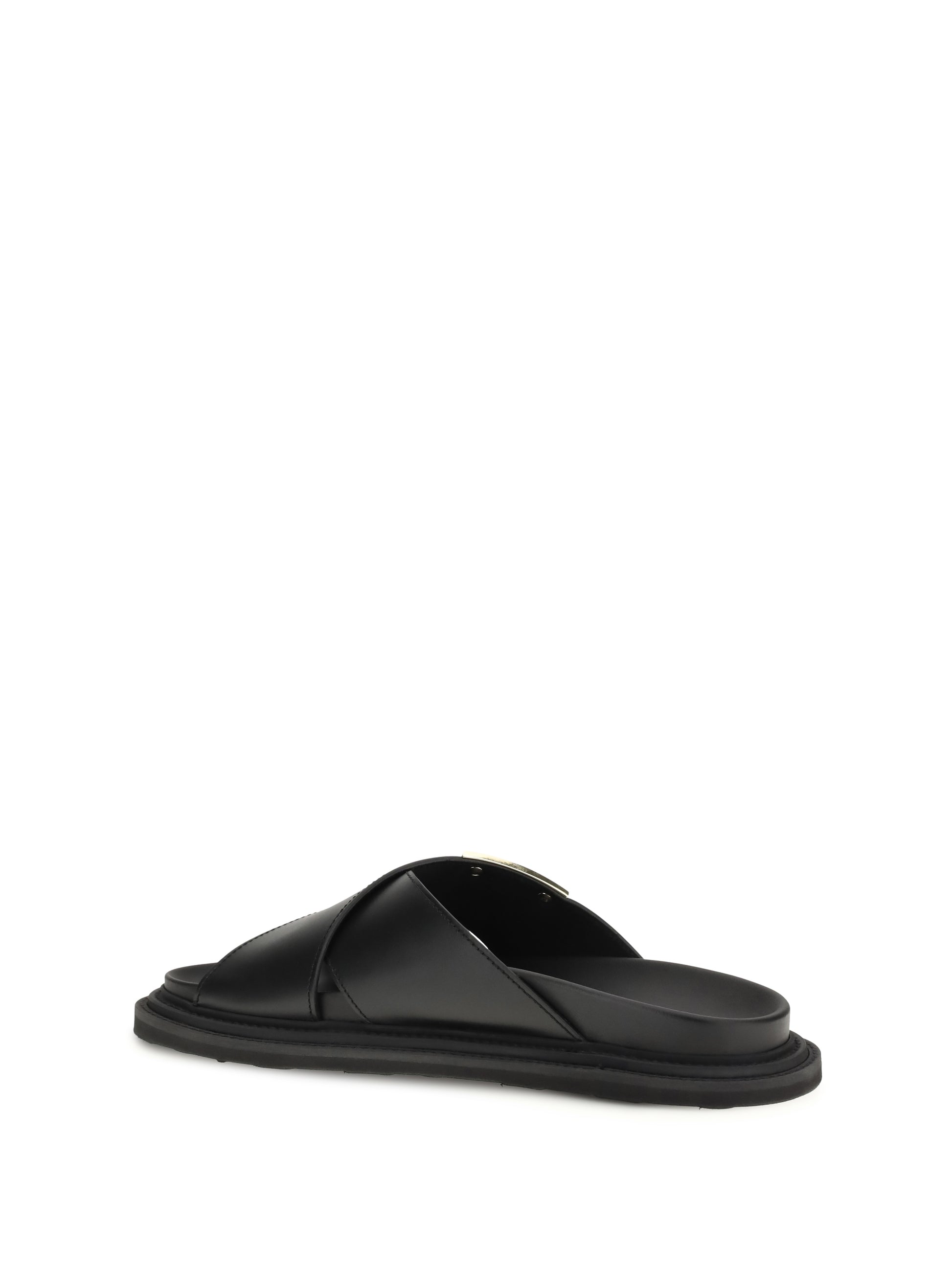 Moschino Men Leather Sandals MOSCHINO