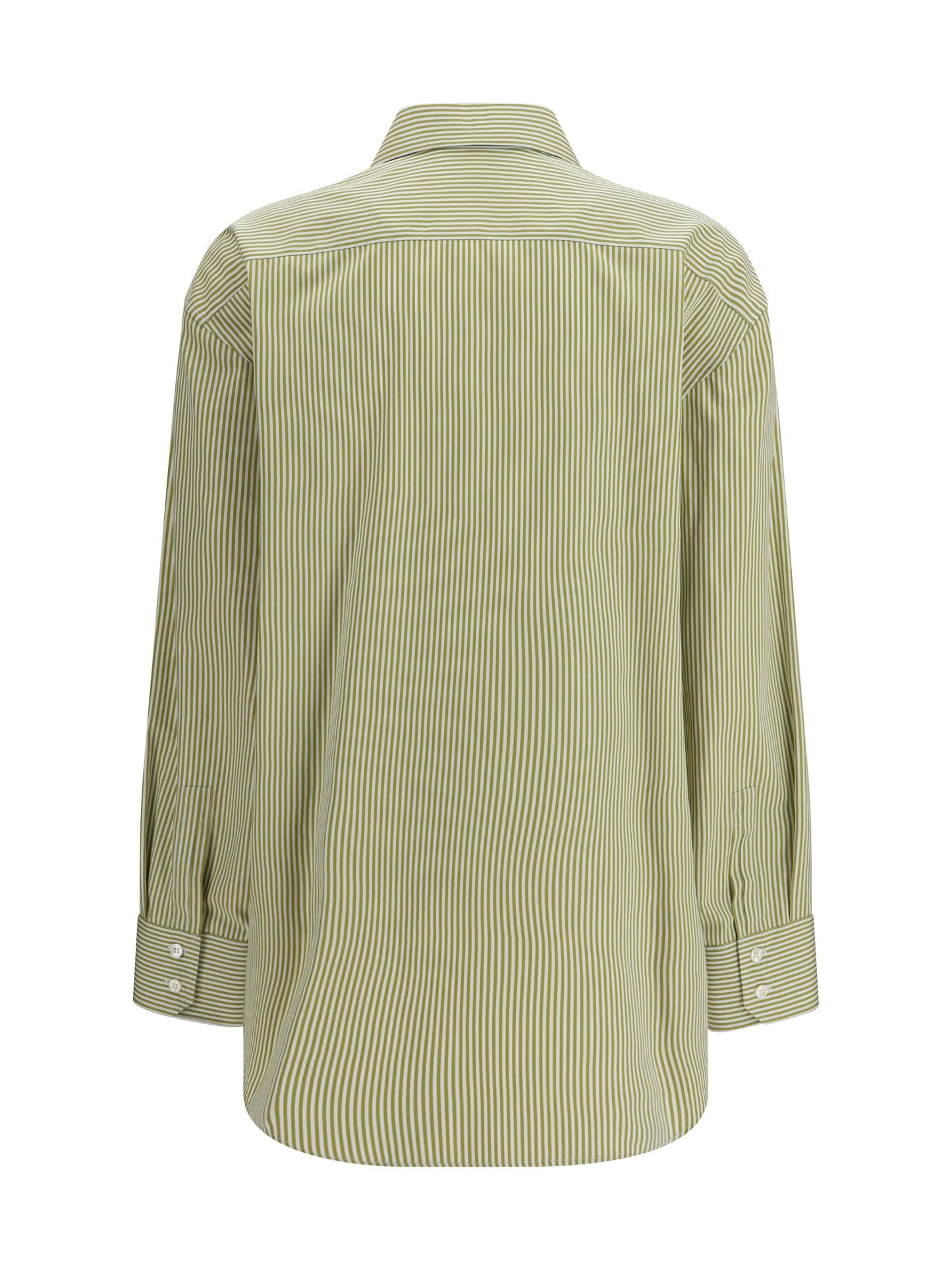 Saint Laurent Women Vertical Striped Button Shirt SAINT LAURENT