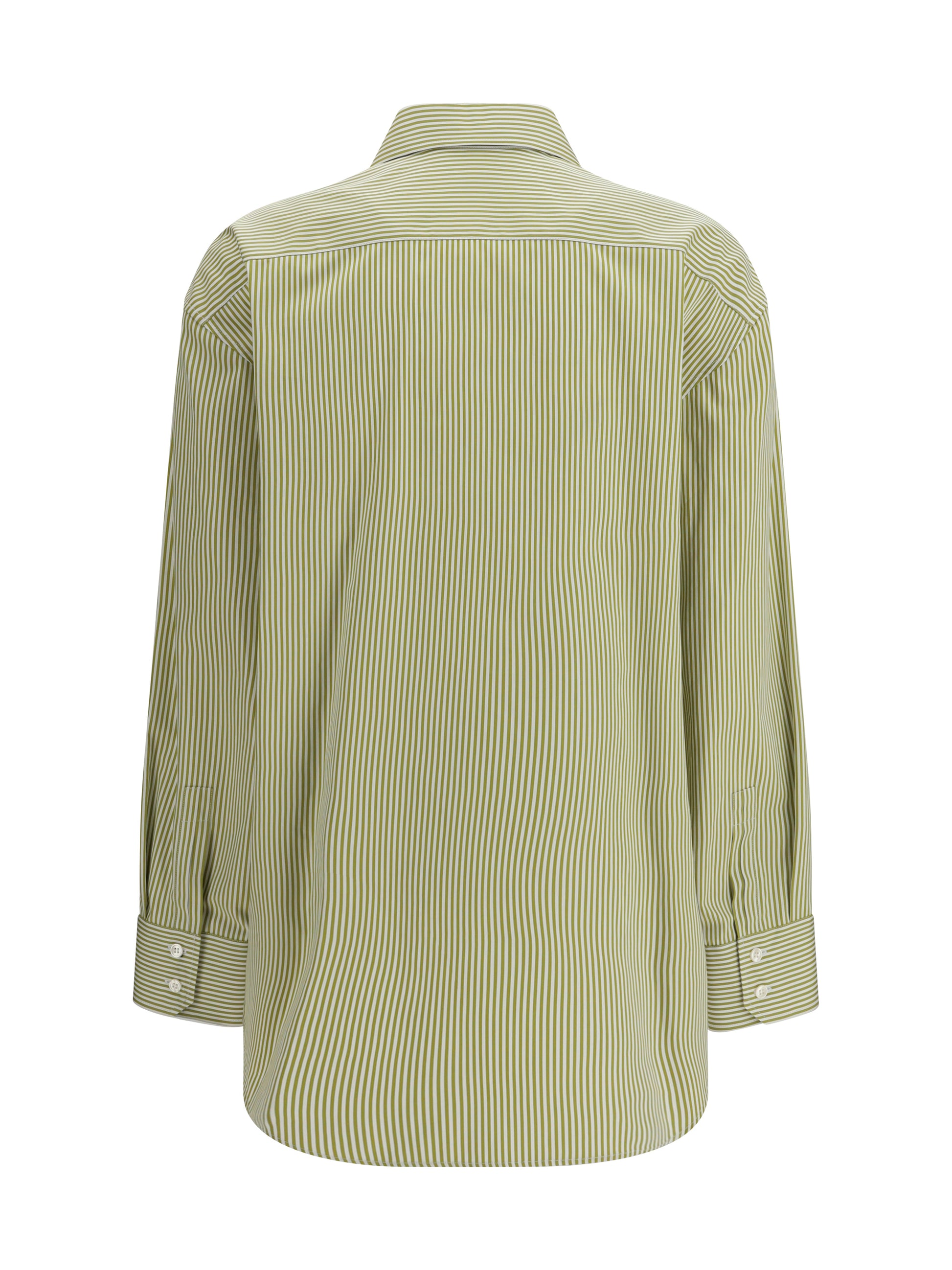 Saint Laurent Women Vertical Striped Button Shirt SAINT LAURENT