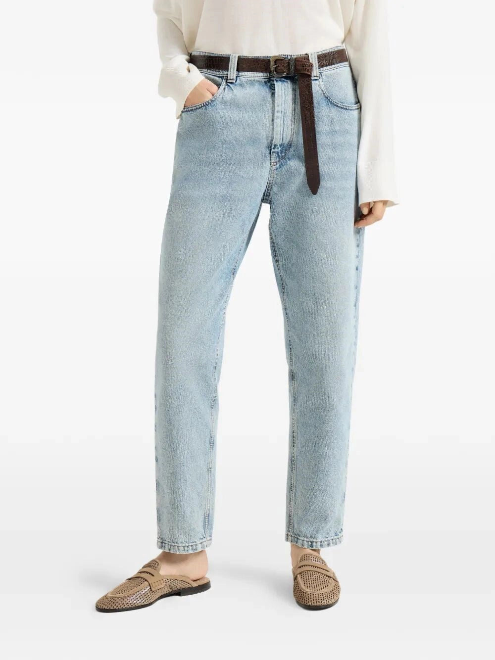 Brunello Cucinelli Women Baggy Tapered Jeans BRUNELLO CUCINELLI